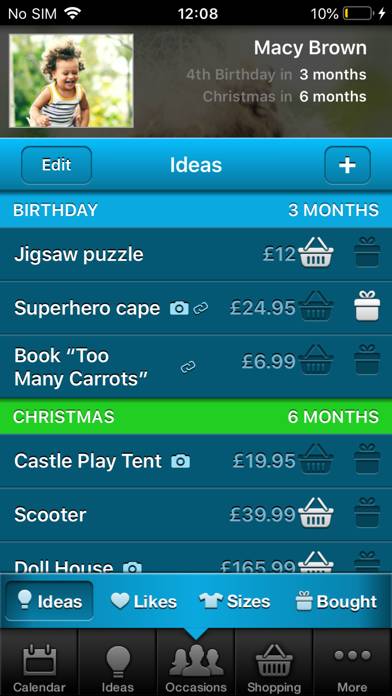 Gift Plan App screenshot #6