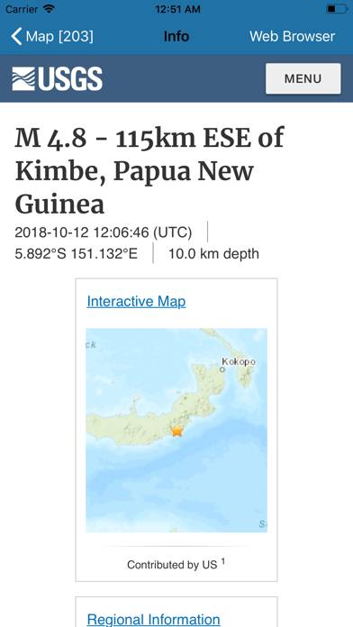 Earthquake plus Alerts, Map & Info Captura de pantalla de la aplicación #6