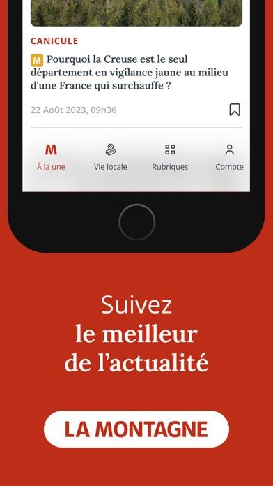 La Montagne Capture d'écran de l'application