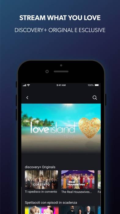 Discovery plus Schermata dell'app #1