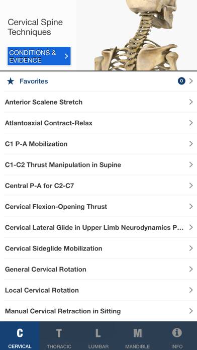 Mobile OMT Spine App screenshot #1