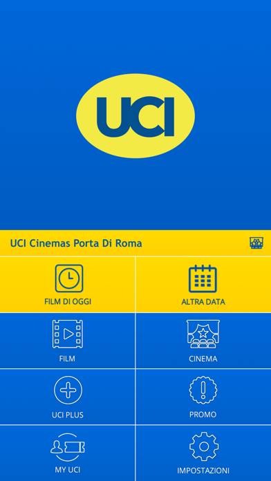 Webtic UCI CINEMAS ITALIA App screenshot #1