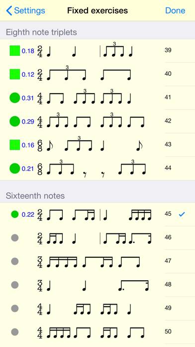 Rhythm Sight Reading Trainer Captura de pantalla de la aplicación #4