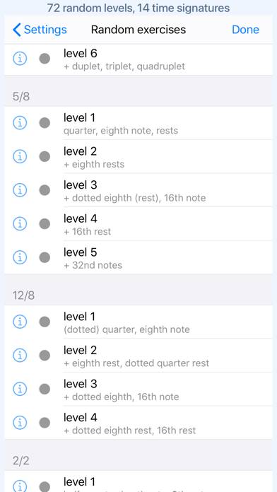 Rhythm Sight Reading Trainer Captura de pantalla de la aplicación #6