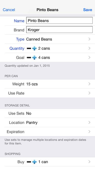 Home Food Storage Captura de pantalla de la aplicación #4