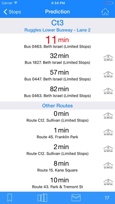 Where's my MBTA Bus? App screenshot #2