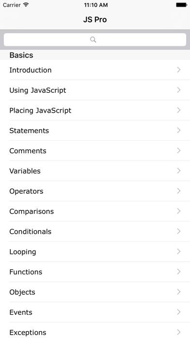 JS Pro App screenshot #1