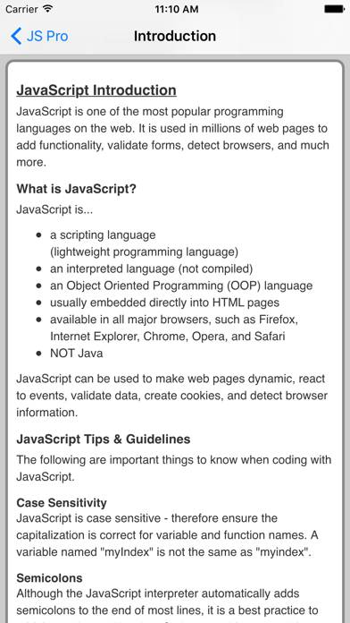 JS Pro App screenshot #2