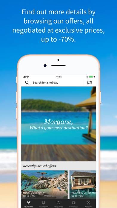 Voyage Prive:Holidays & Hotels Capture d'écran de l'application #1