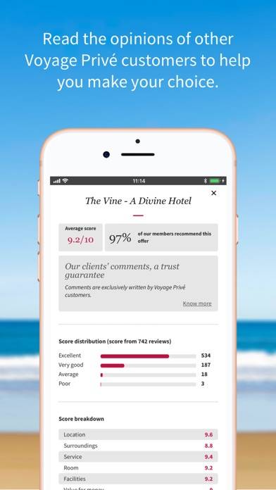 Voyage Prive:Holidays & Hotels Capture d'écran de l'application #5