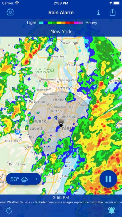 Rain Alarm Live Weather Radar Captura de pantalla de la aplicación #2