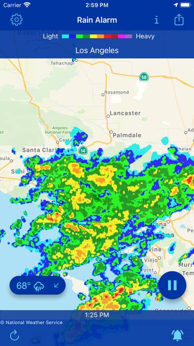Rain Alarm Live Weather Radar Captura de pantalla de la aplicación #3