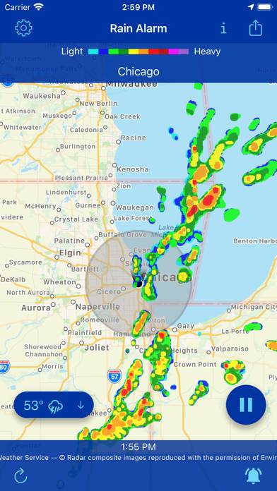 Rain Alarm Live Weather Radar App-Screenshot #4