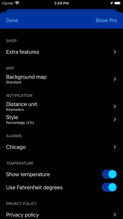 Rain Alarm Live Weather Radar Captura de pantalla de la aplicación #5