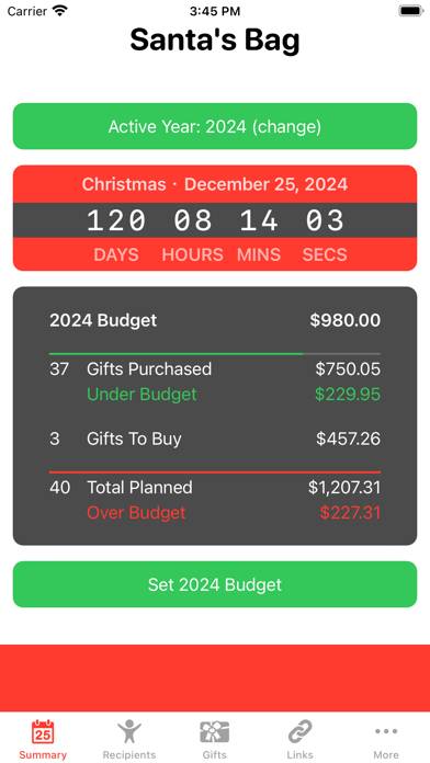 Santa's Bag App screenshot