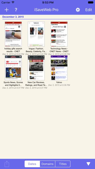iSaveWeb Pro skärmdump
