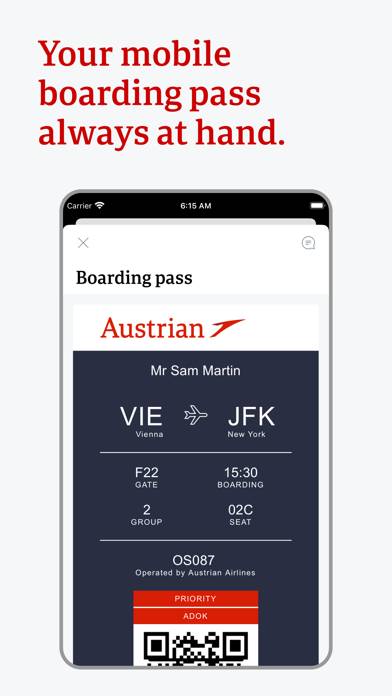 Austrian App skärmdump #5