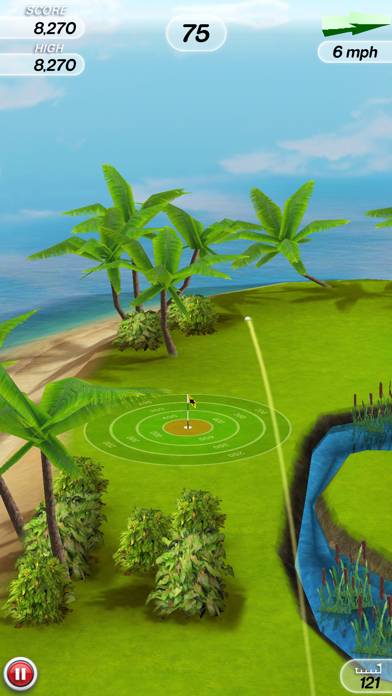 Flick Golf! Скриншот приложения #1