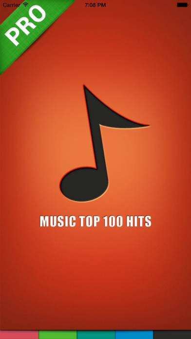 Music top 100 hits PRO Captura de pantalla de la aplicación #1