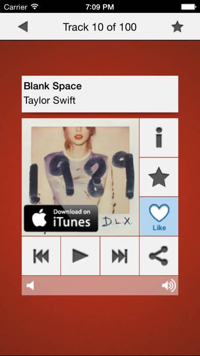Music top 100 hits PRO Captura de pantalla de la aplicación #4