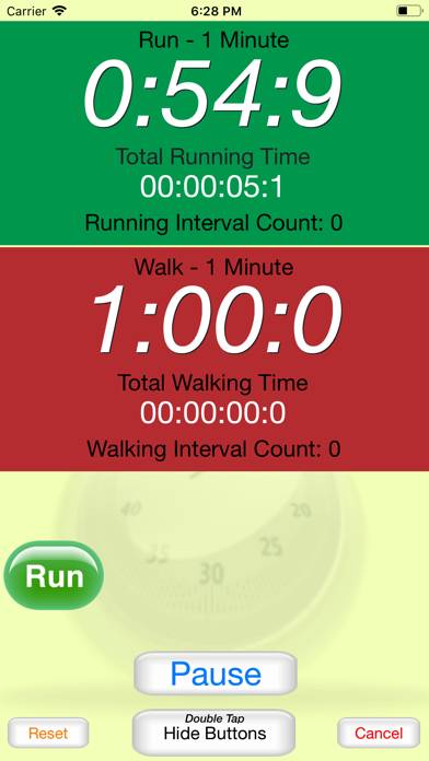 Running Interval Timer Captura de pantalla de la aplicación #2