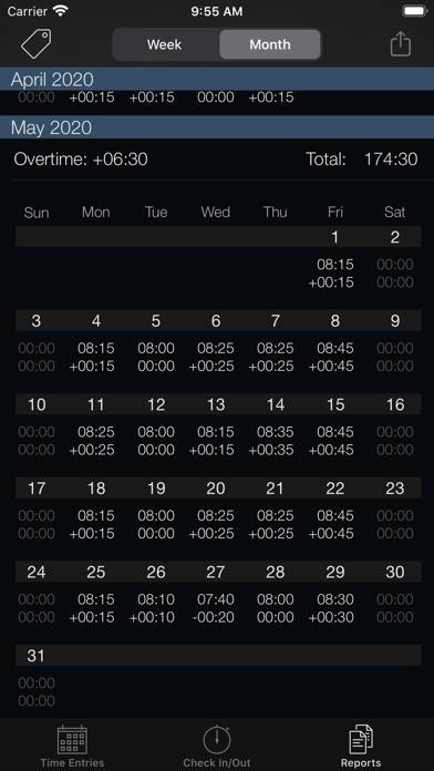Week Timer App skärmdump #4