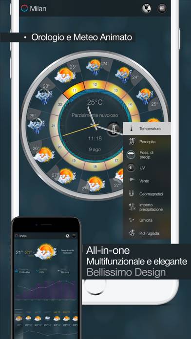 EWeather HD: красивая погода Schermata dell'app #2