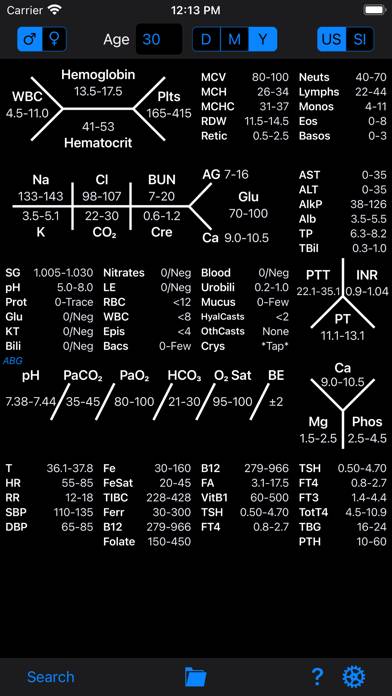 RH Medical Labs App screenshot