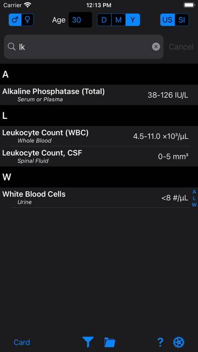 RH Medical Labs App screenshot