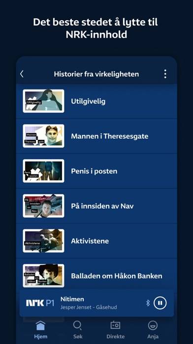 NRK Radio App skärmdump