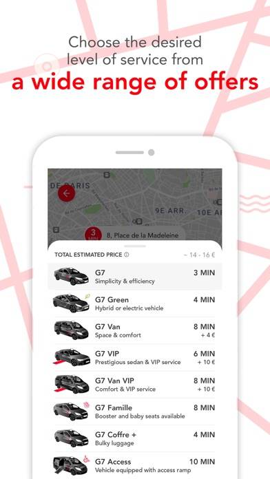 G7 TAXI – Commande de taxi Capture d'écran de l'application