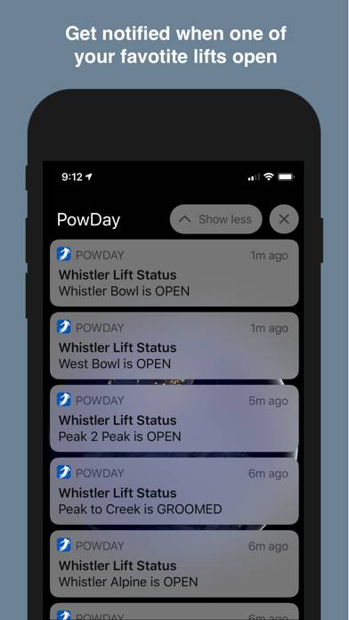 PowDay App-Screenshot #2