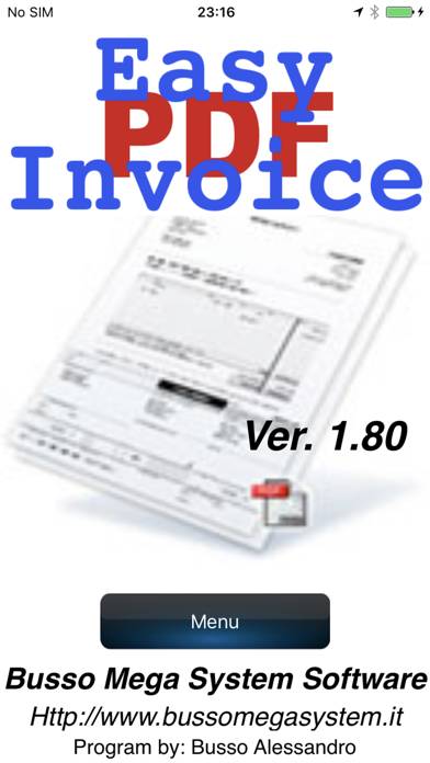 Easy Invoice Pdf Captura de pantalla de la aplicación #1