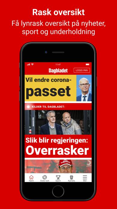 Dagbladet Nyheter skärmdump