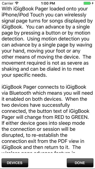 IGigBook Pager Captura de pantalla de la aplicación #3