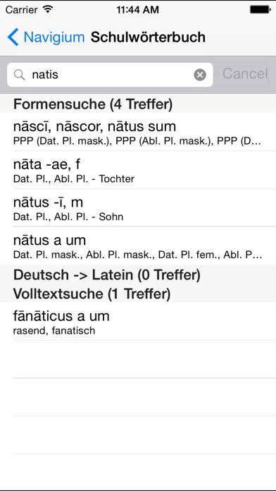 NavigiumSchulwörterbuch Latein Schermata dell'app #2