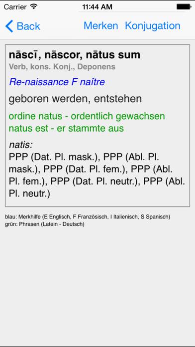 NavigiumSchulwörterbuch Latein Schermata dell'app #3