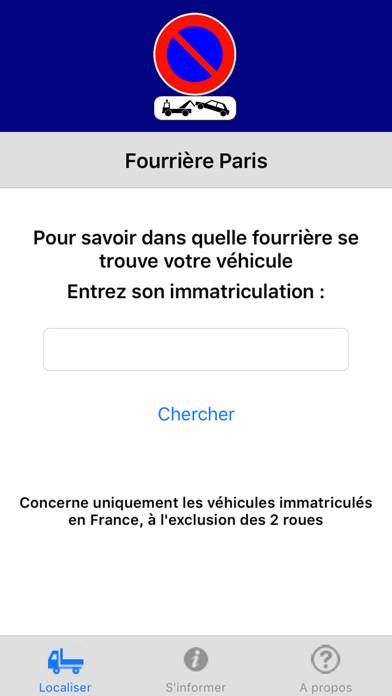 Fourriere Paris App screenshot #2