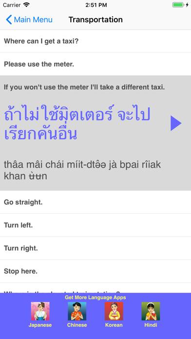 Speak Thai Travel Phrasebook App skärmdump #4