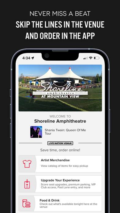 Live Nation – For Concert Fans App screenshot #4