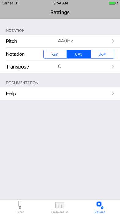 Trace Tuner App screenshot