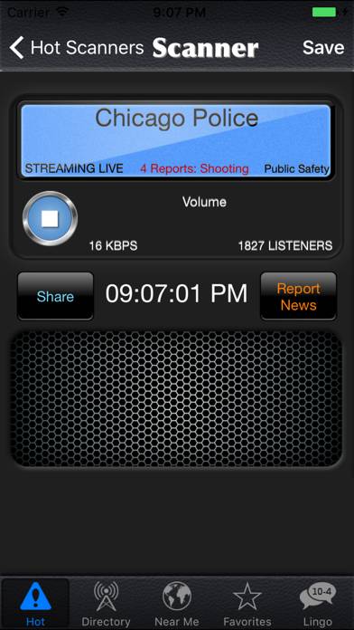 Police Scanner Radio App skärmdump #1