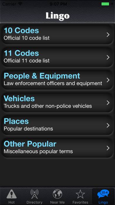 Police Scanner Radio App skärmdump #4
