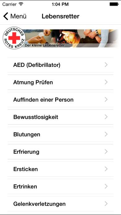 Erste Hilfe DRK App-Screenshot