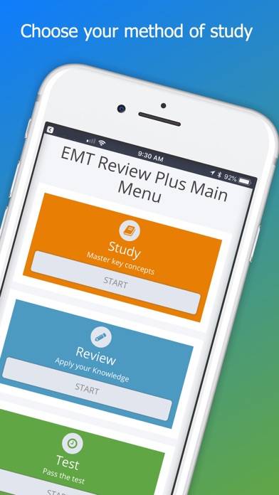 EMT Review Plus App screenshot