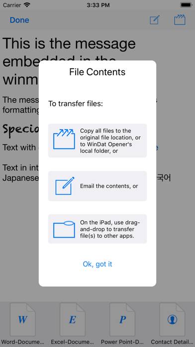WinDat Opener App-Screenshot