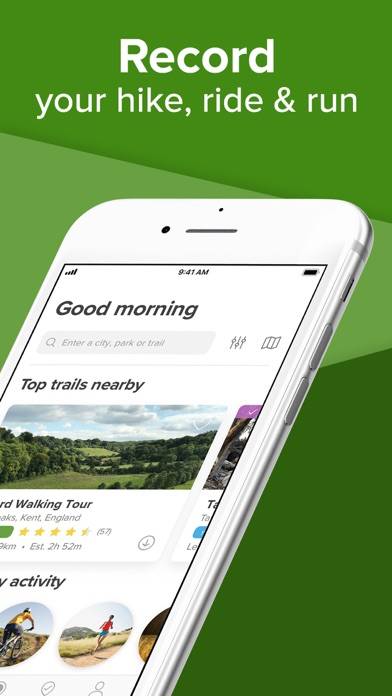 AllTrails: Hike, Bike & Run Schermata dell'app #2