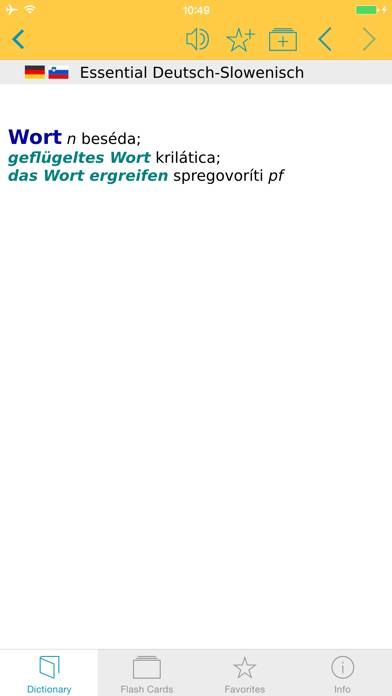 German Slovenian Dictionary App screenshot #1