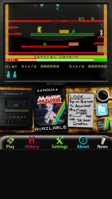 Manic Miner: ZX Spectrum Schermata dell'app #4