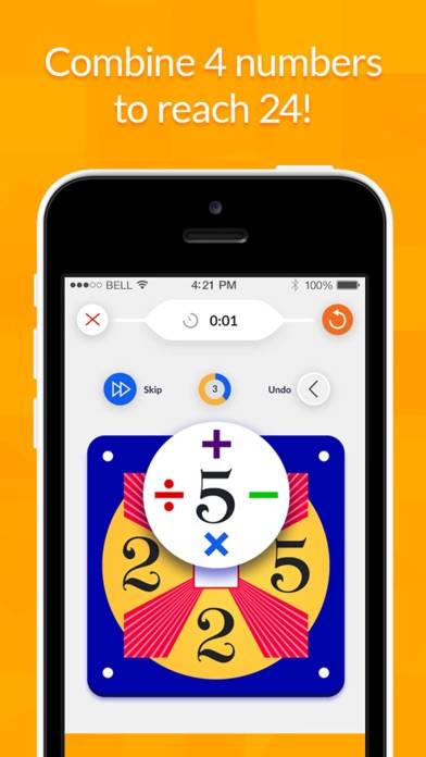 24 Game – Math Card Puzzle Uygulama ekran görüntüsü #2